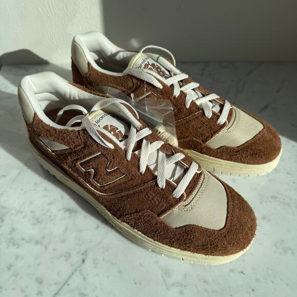 New Balance x Aimé Leon Dore 550 Brown Suede Sneakers Men’s 10.5 - Picture 1 of 11
